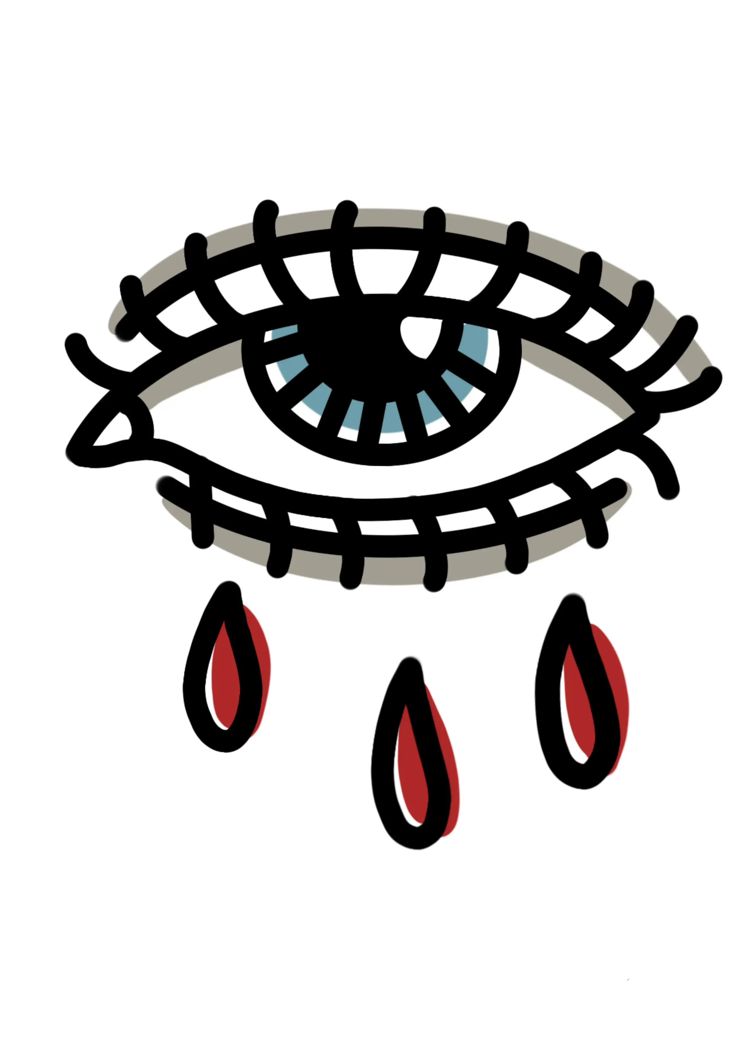 Ojo en estilo old school, Diseño de Tatuaje